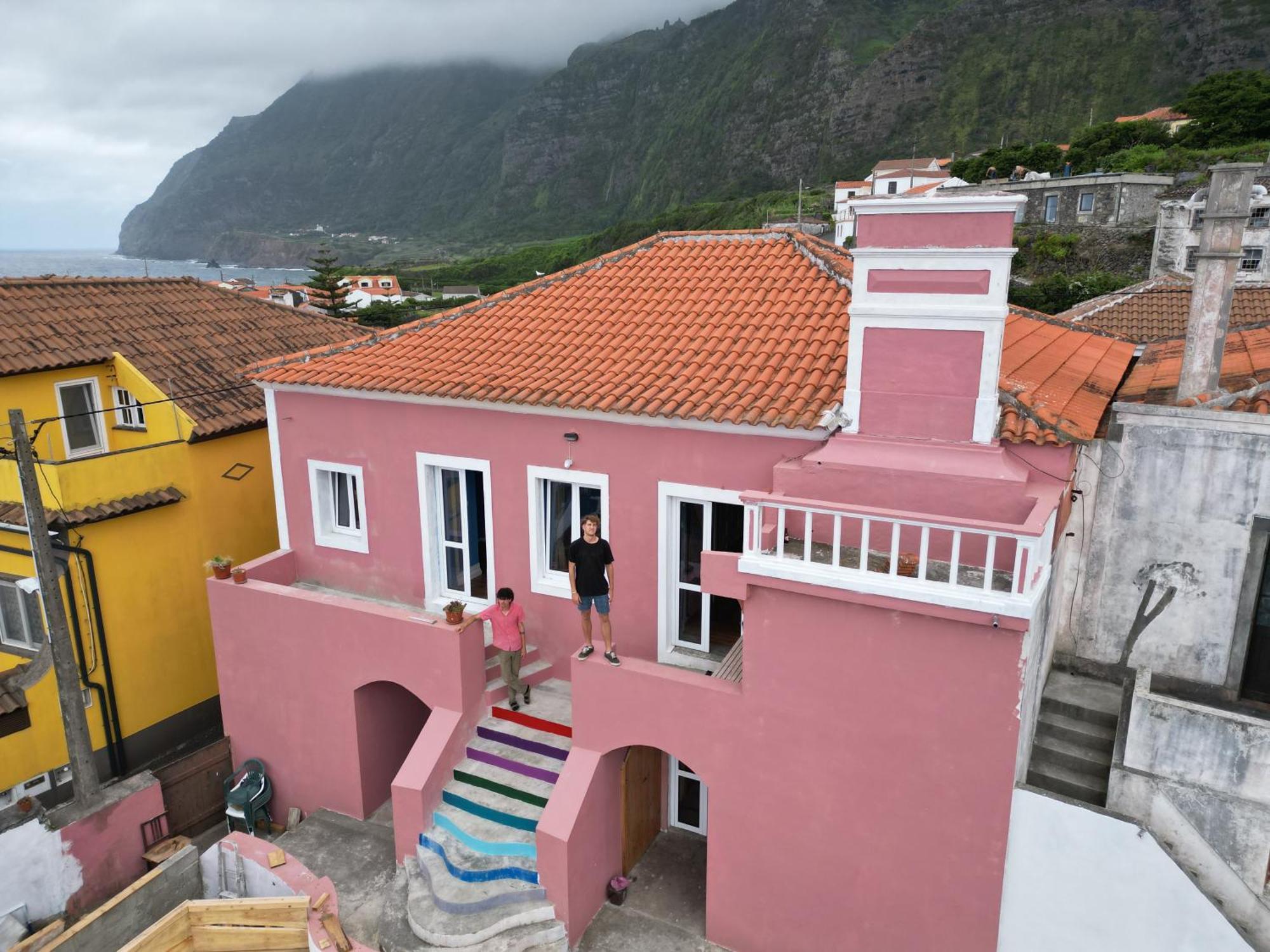 Ostello The Pink House Faja Grande Esterno foto